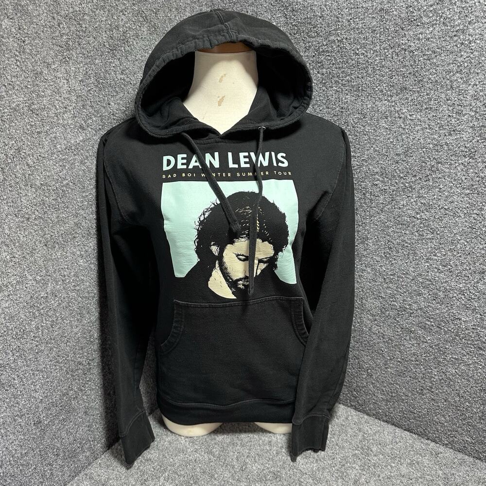 Dean Lewis Sad Boi Winter Summer Tour Pullover Concert Hoodie Black Sz (Sm) Band